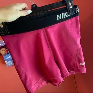 Pink NIKE pros vintage style waistband